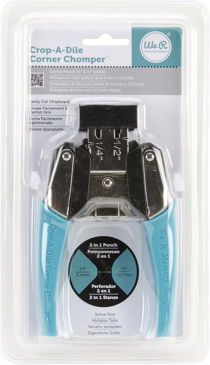 We R Memory Keepers Crafting Tools - Crop-A-Dile Corner Chomper, Turquoise - Image 3