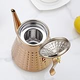 Stainless Steel Teapot 1.2L Hammer Pattern Removeable Infuser 4-5 view 8