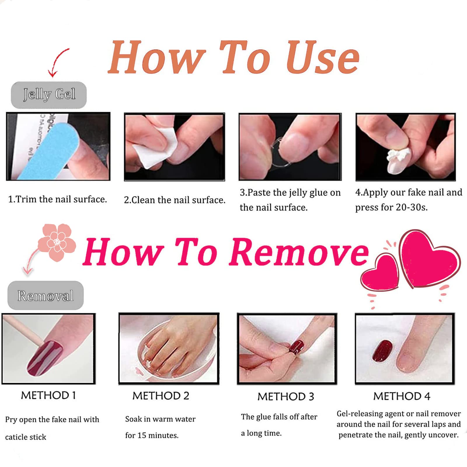 Black Press On Nails Short Glossy Glitter Fake Nails Stick On Nails for Cat Eye Colorful Acrylic Fake Nails Gel Polished Glue on Nails for Women Girls 24Pcs - Image 7