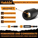 Hakkin Magnetic Bit Holder Set 6Pcs 1/4 Inch Hex Shank S2 Steel Extension view 4