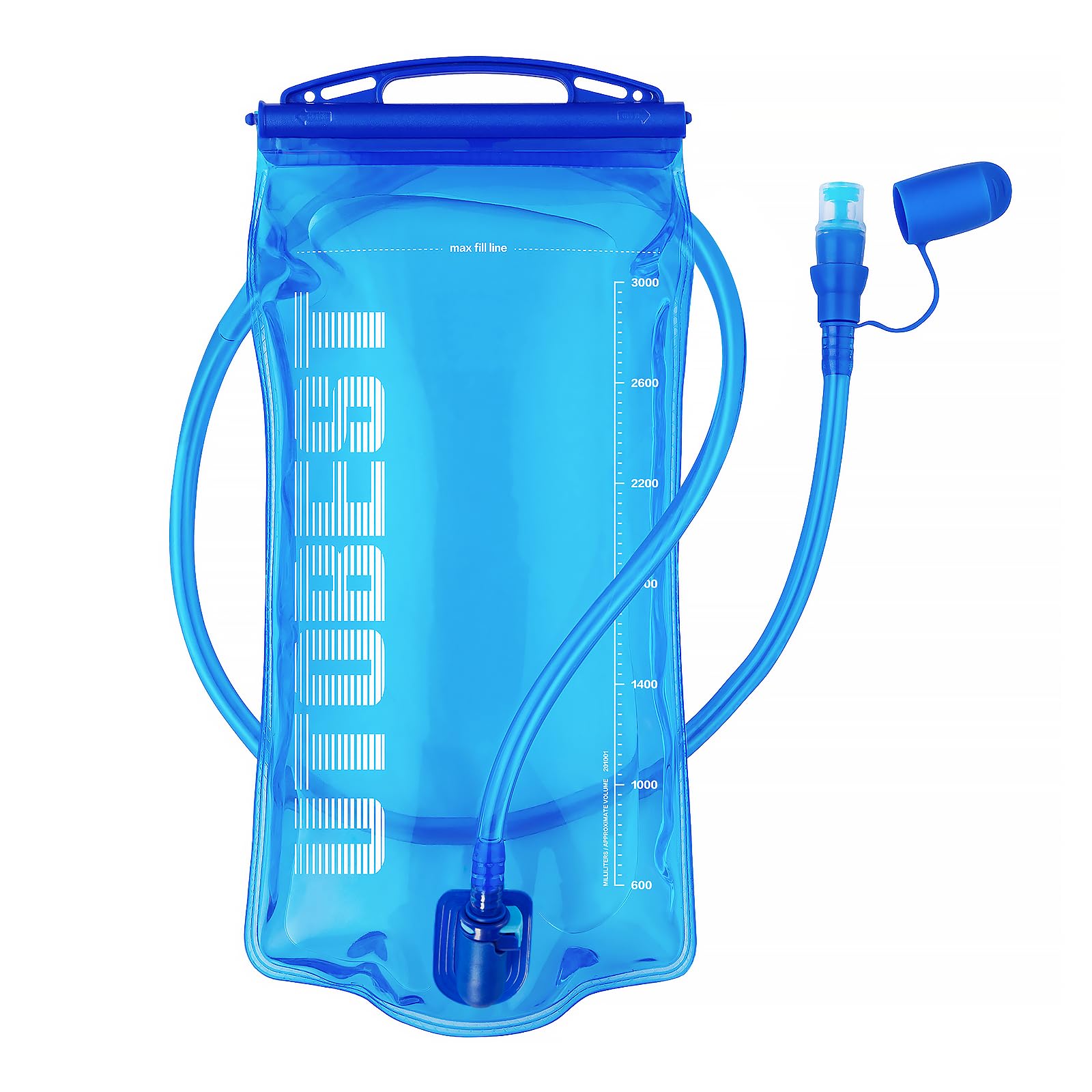 UTOBEST Hydration Bladder, Water Bladder 1L 1.5L 2L 3L, BPA Free, Leak Proof Water Reservoir for Running Cycling Hiking Camping