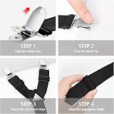 Ershyi Bed Sheet Clips, Adjustable Triangle Straps for Fitted Sheets view 7