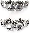 Prime Ave Stainless Steel License Plate Screws Compatible with A1-A8 S3-S7 Q3-Q7 RS4-RS7 TT TTS TTRS (Standard Length)