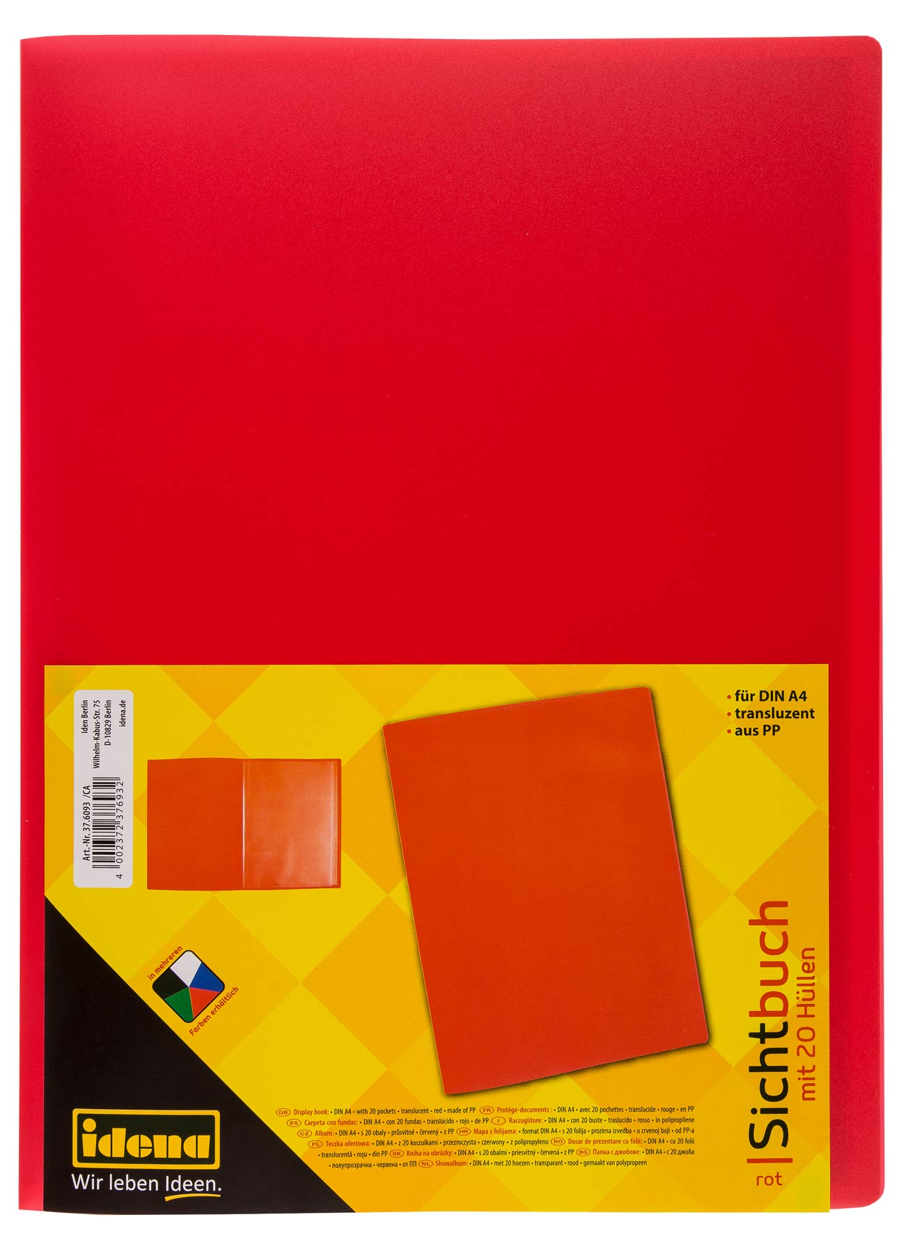 Idena DIN A4 Display Book Display Book red