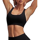 kakola Racerback Sports Bras for Women Padded Double Lined Sports Bra for Workout Yoga Gym