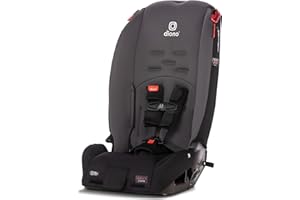 Diono Radian 3R, 3-in-1 Convertible Car Seat, Rear Facing & Forward Facing, 10 Years 1 Car Seat, Slim Fit 3 Across, Gray Slate