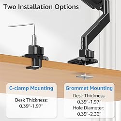 MOUNTUP Heavy Duty Monitor Arm for 49 inches, 44