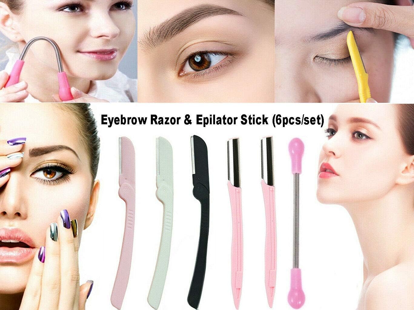 wilkinson sword eyebrow razor dermaplaning brow trimmer x 3