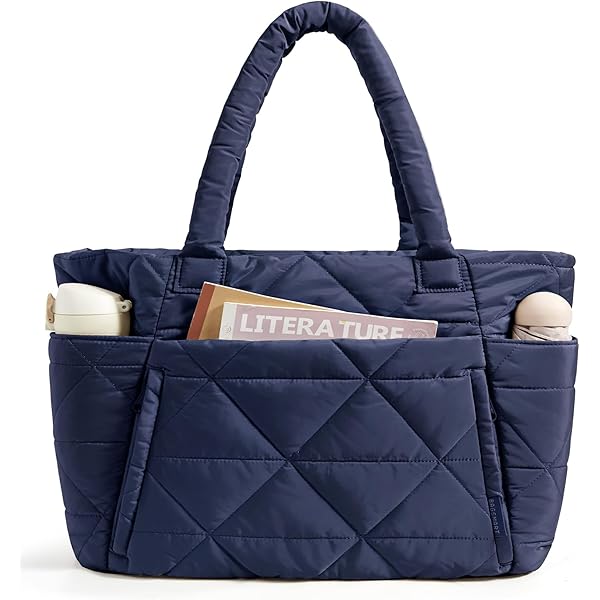 Bolso De Mano Acolchado De Nailon Para Mujer, Bandolera Pequeña De Algodón, Color Azul, 2024 - AliExprs