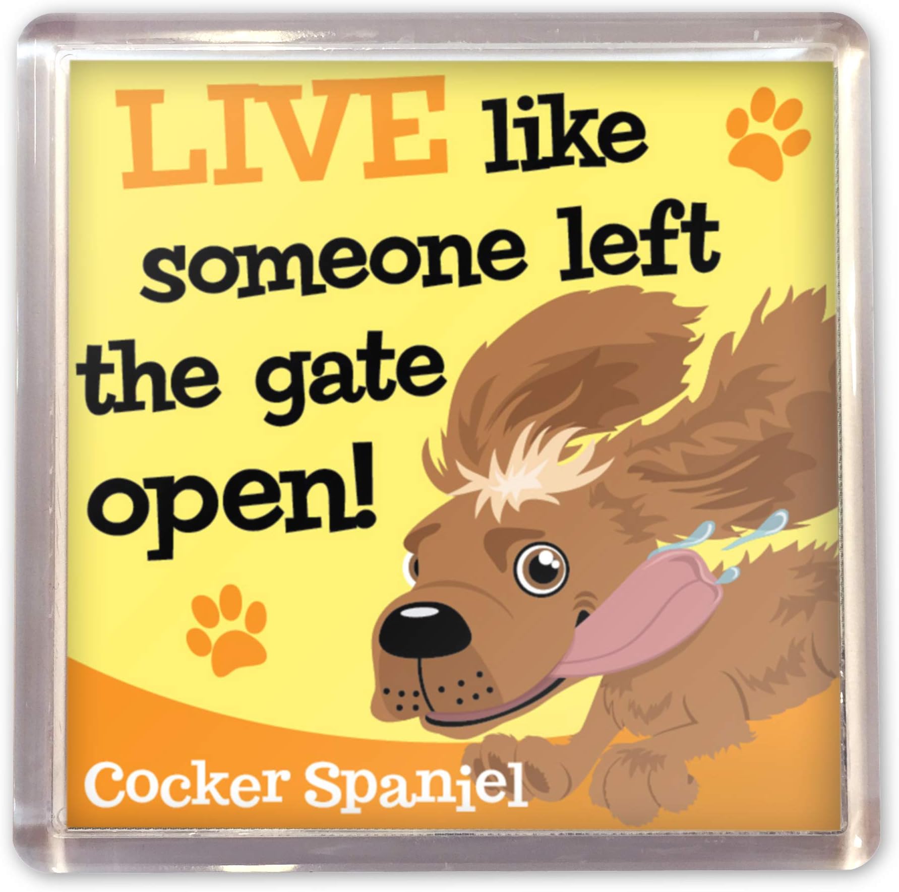 Dog Magnet "Cocker Spaniel (Buff)" by Paper Island Fridge Magnet