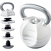 BYZOOM FITNESS Adjustable Kettlebell 30lb/40lb Weight Training Fitness Exercise Full Body Workout 5 in 1 for Home Gym Beginners Woman
