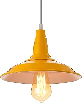 modern orange pendant light