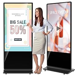 JIYANG 65 Inch Digital Signage Display,Indoor Floor