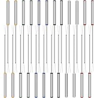 24PCS Fondue Forks, BetterJonny 23.5cm Stainless Steel Fondue Forks Roasting Sticks with Heat Resistant Handle for Fondue Roa
