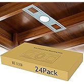 CycevSun 24 Pack New Construction Rough in Plate Pre Mounting Bracket for 3/4 /6 inch Wafer LED Lights, 26 Inch Length, Shall