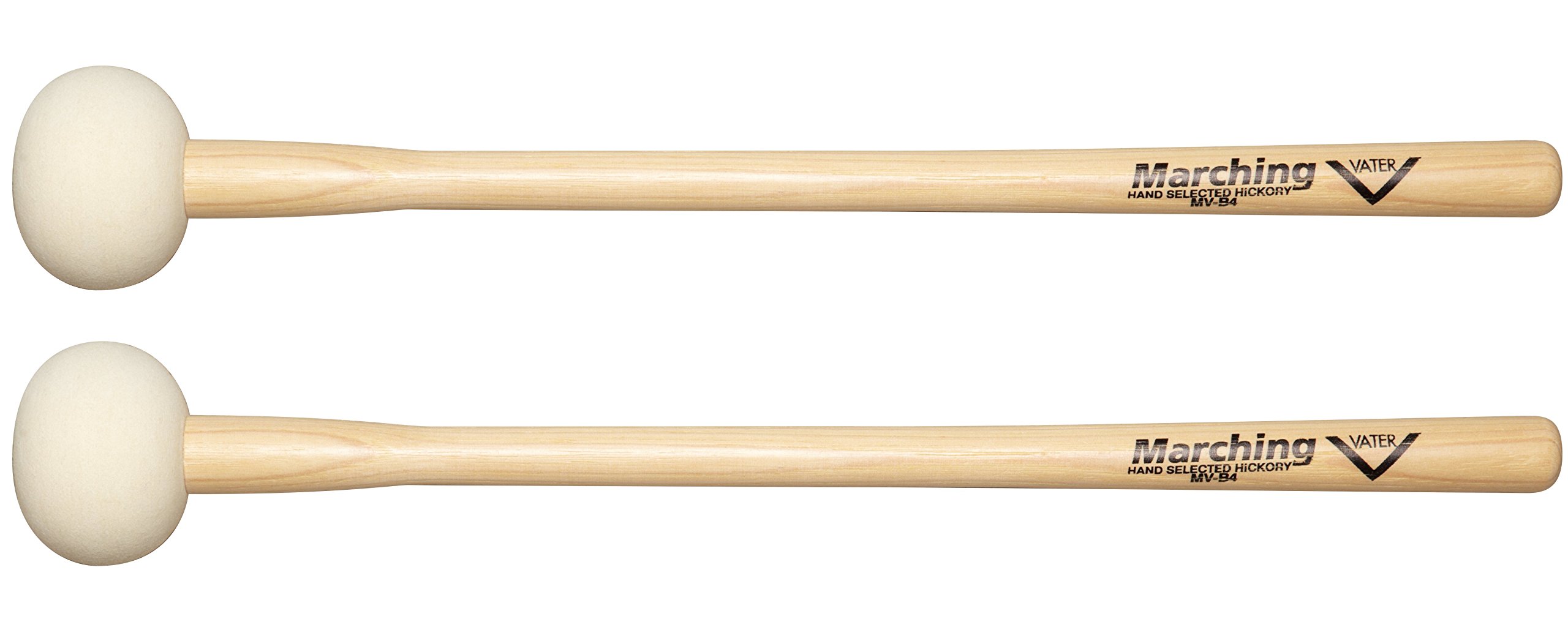 Vater DrumSticks B4 - Marching Bass Drum Mallet for 28"-30" | 71.12-76.2cm Drums