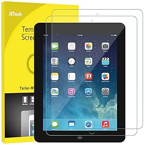 JETech Screen Protector for iPad 2 3 4 (Oldest Models), Tempered Glass Film, 2-Pack
