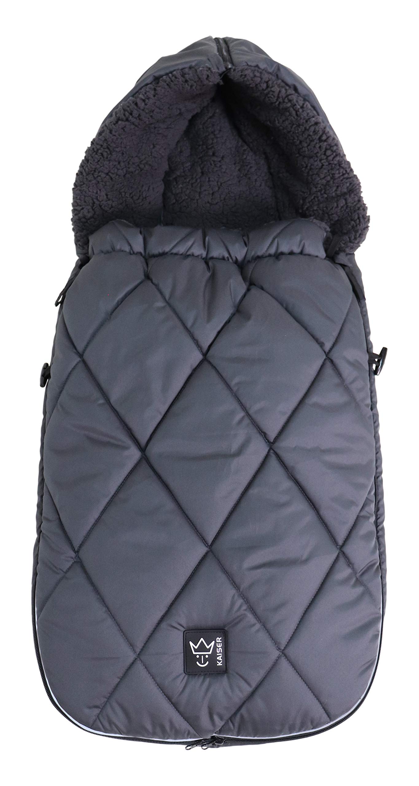 Kaiser 6576324 XL Too Thermo Sherpa Fleece Universal, Grey, 1 kg, Anthracite