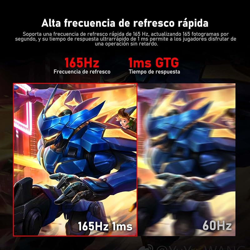 Monitor de gaming ultrawide curvo de 34 polegadas, 165 Hz, 3800R 21:9 UWQHD (3440×1440) Ecrã, 120% sRGB, 1 ms, Adaptive Sync, DisplayPort, HDMI, Suporte Ajustável em Altura - Preto