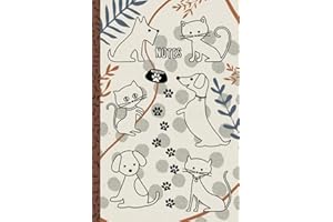 Cute Cats and Dogs Lined Notebook: For all your hopes, dreams & musings...
