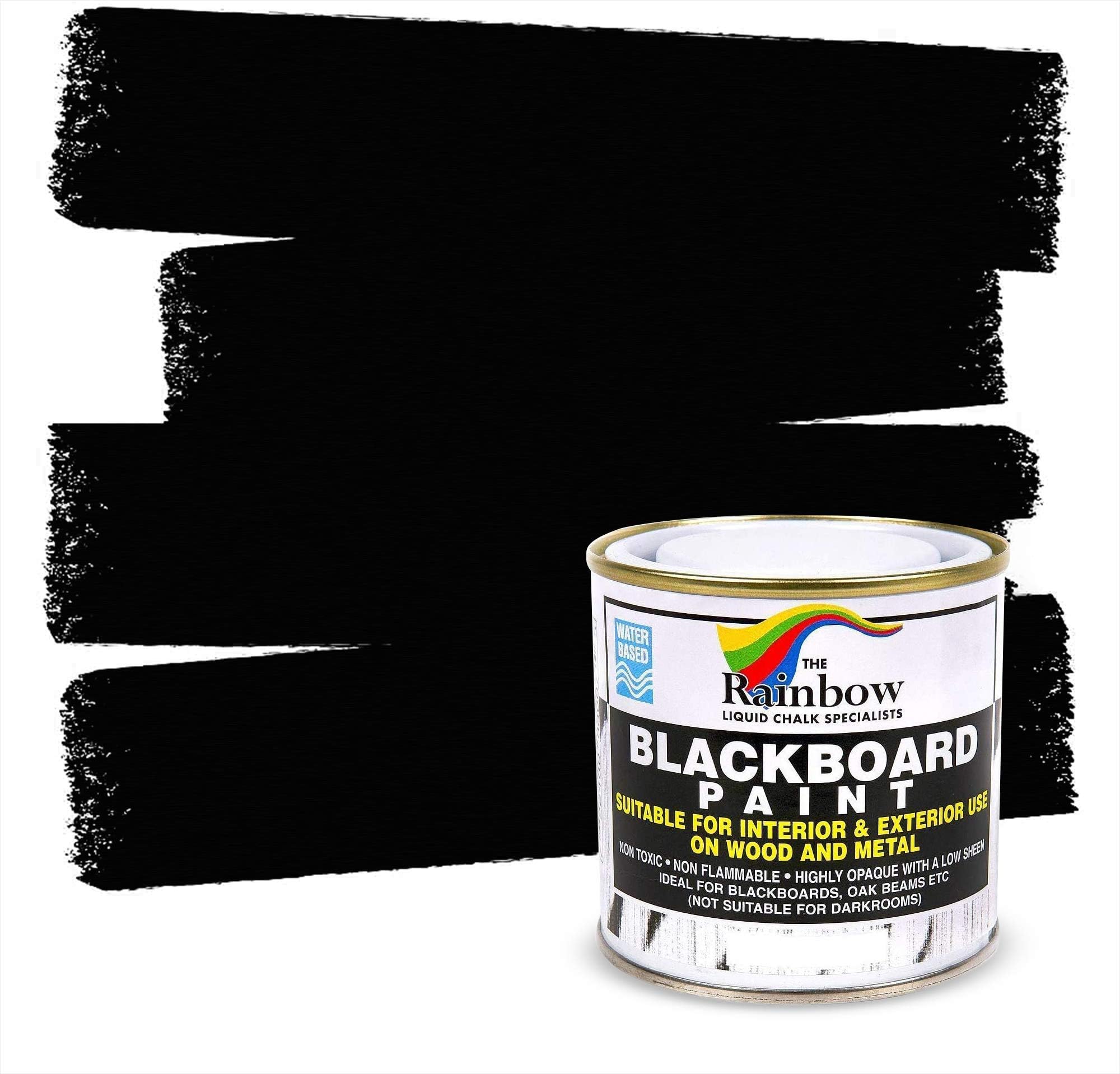 RAINBOW CHALK MARKERS LTD Blackboard Paint 250ml Suitable for Chalkboards used indoors or outdoors