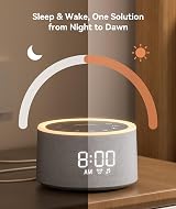 Dreamegg D1+ White Noise Machine with Alarm Clock and Night Light view 7