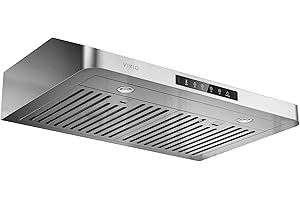 VIKIO HOME Under Cabinet Range Hood 30 Inch, 980CFM Fast Venting Ducted, Kitchen Hood With 3 Speed Gesture Sensing & Touch Control, Stainless Steel Stove Vent Hood With LED Light And 2 Baffle Filters