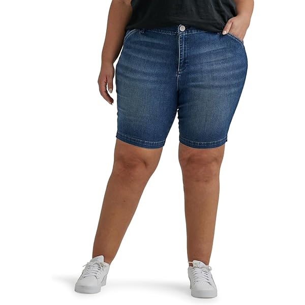 Lee Women's Flex-to-go Mid-Rise Cargo Bermuda Shorts - Relaxed Fit With Stretch Fabric