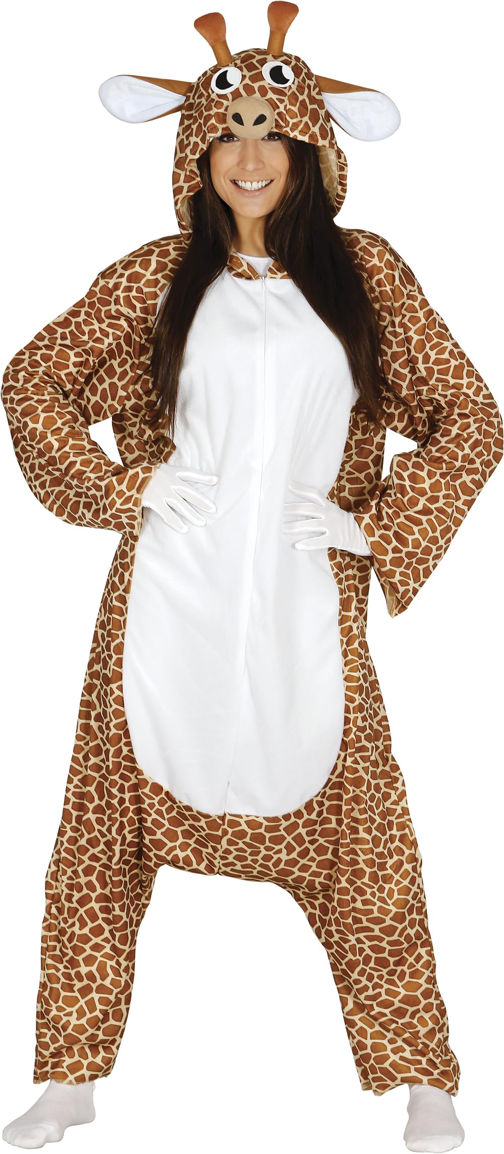 Guirca 84966.0 Cvf file Adult Giraffe Pajama Costume, Brown, 38-40