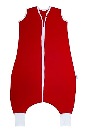 Schlummersack Ganzjahres Schlafsack mit Füssen 2.5 Tog – Rot - 12-18 Monate/80 cm