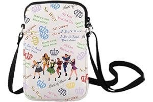 LEVLO Broadway Queen Crossbody Bag Musical Lover Gift Six Queen Musical Shoulder Bag Broadway Musical Six Queen Merch