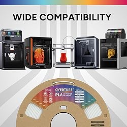 OVERTURE 4KG Bundle PLA Filament 1.75mm, Neatly