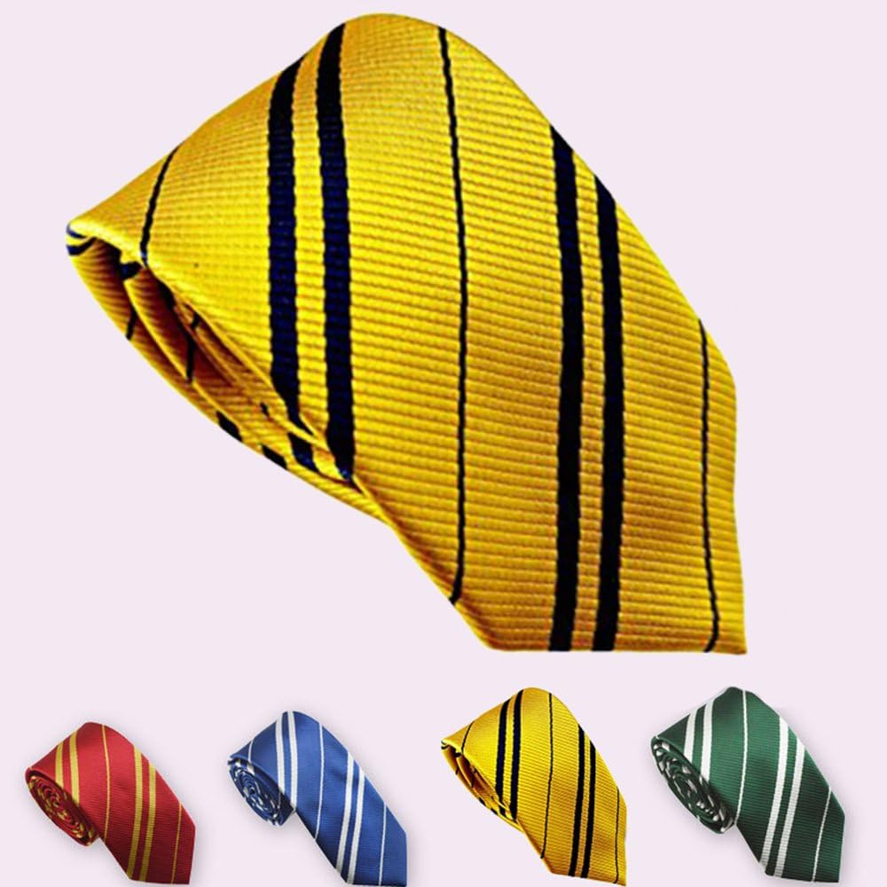 Tie Costume Striped Necktie Halloween Cosplay Party Supplies Accessories for Kids and Adults (Yellow): Clothing