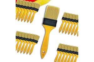 PANCLUB Not Chip Brush, Paint Brushes for Walls 2 inch 28 Pack, S.Chip Brush Never Lose Bristles - Small Package, 100% Plastic, for Paint, Glues, Stains and Completely Recyclable