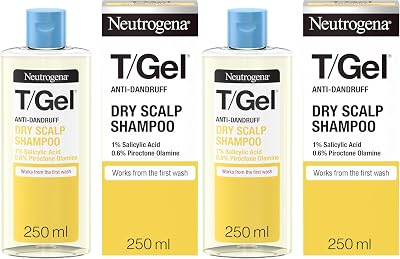 Neutrogena T/Gel Anti-Dandruff Shampoo Dry Hair Jasmine 250ml Pack of 2
