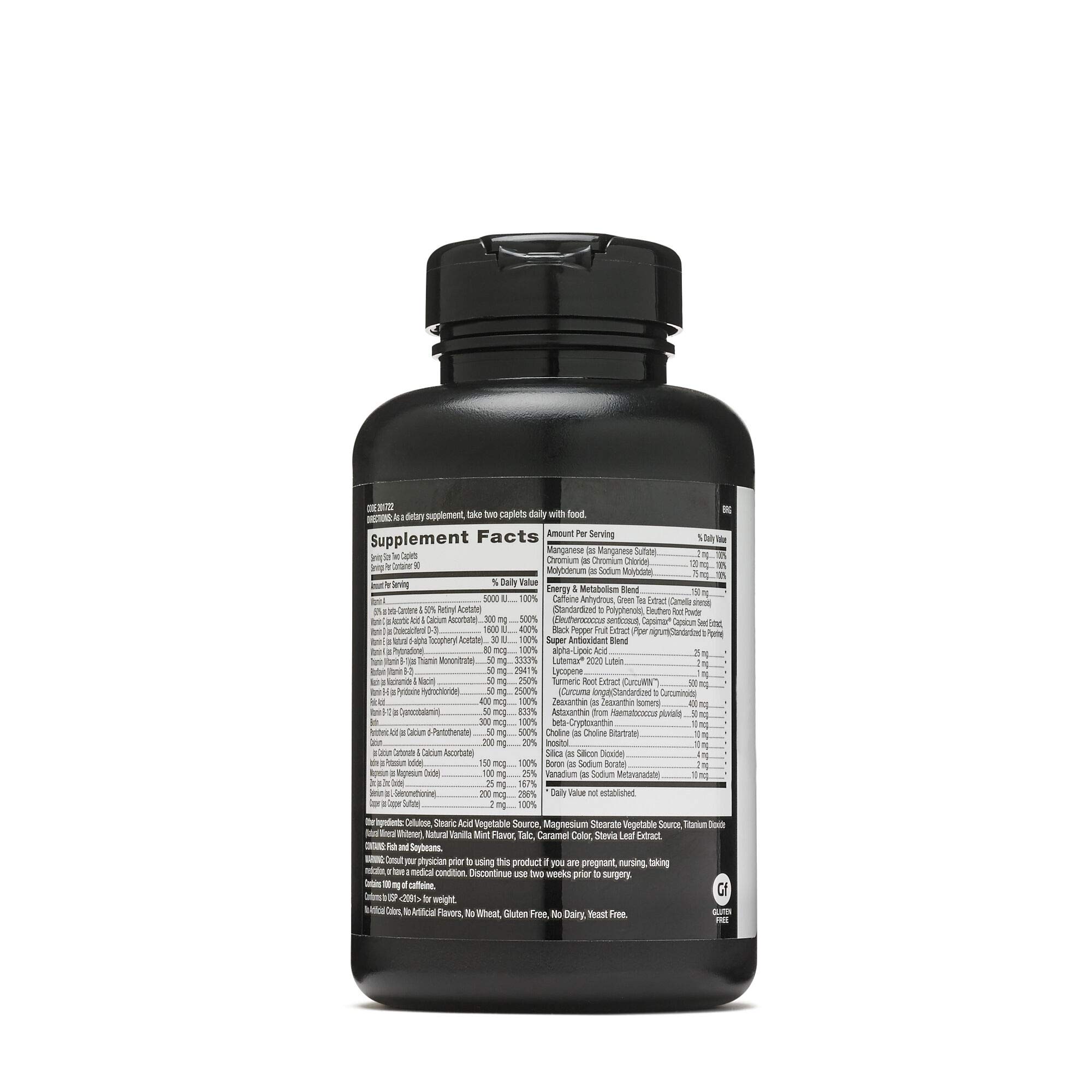 GNC Mega Men Energy and Metabolism Multivitamin for Men, 180 Count, for