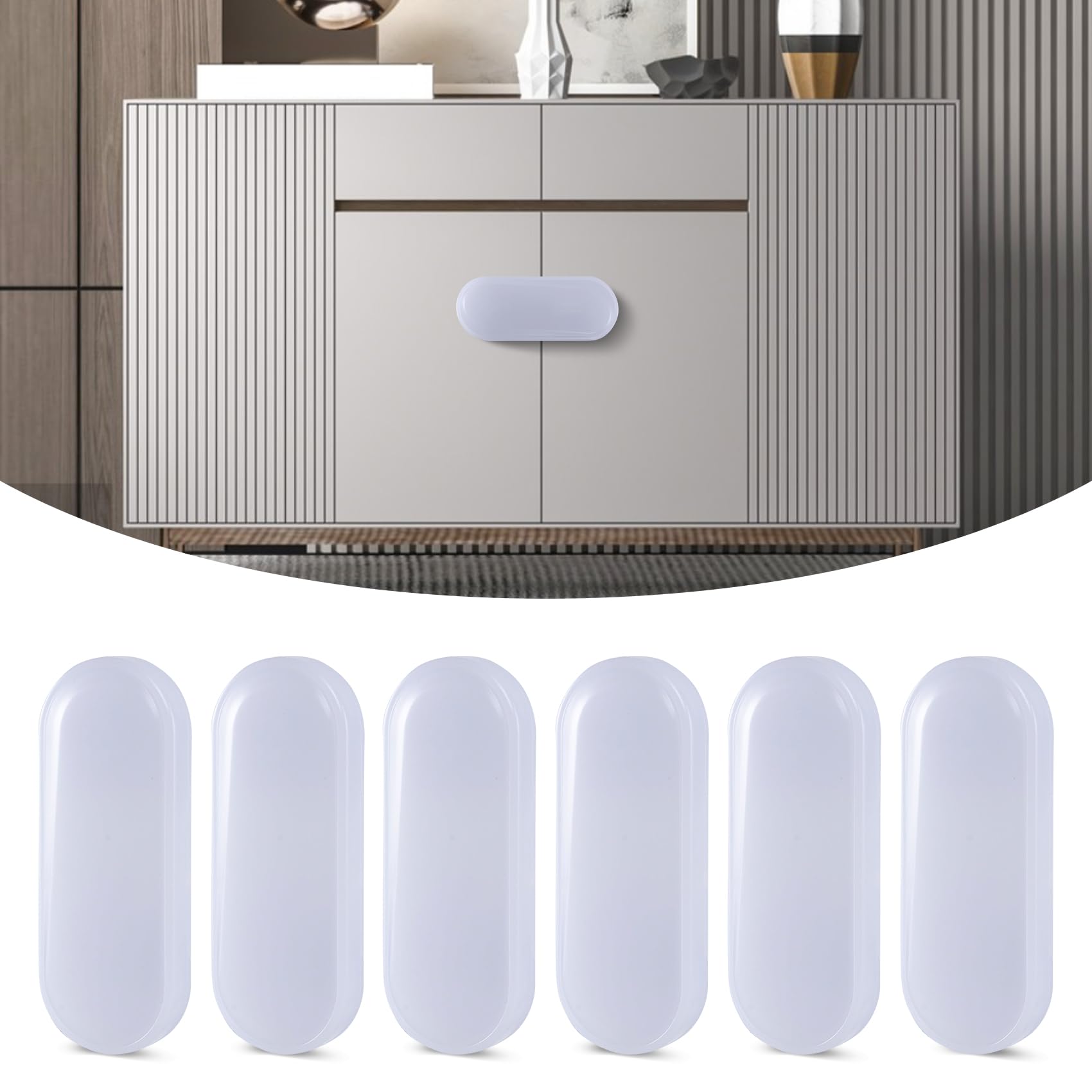 Photo 1 of 6-Pack Cabinet Locks Baby Proofing - TenLaitech Child Proof Drawer Locks| Child Safety Lock for cabinets Drawers Fridge Toilet Seat