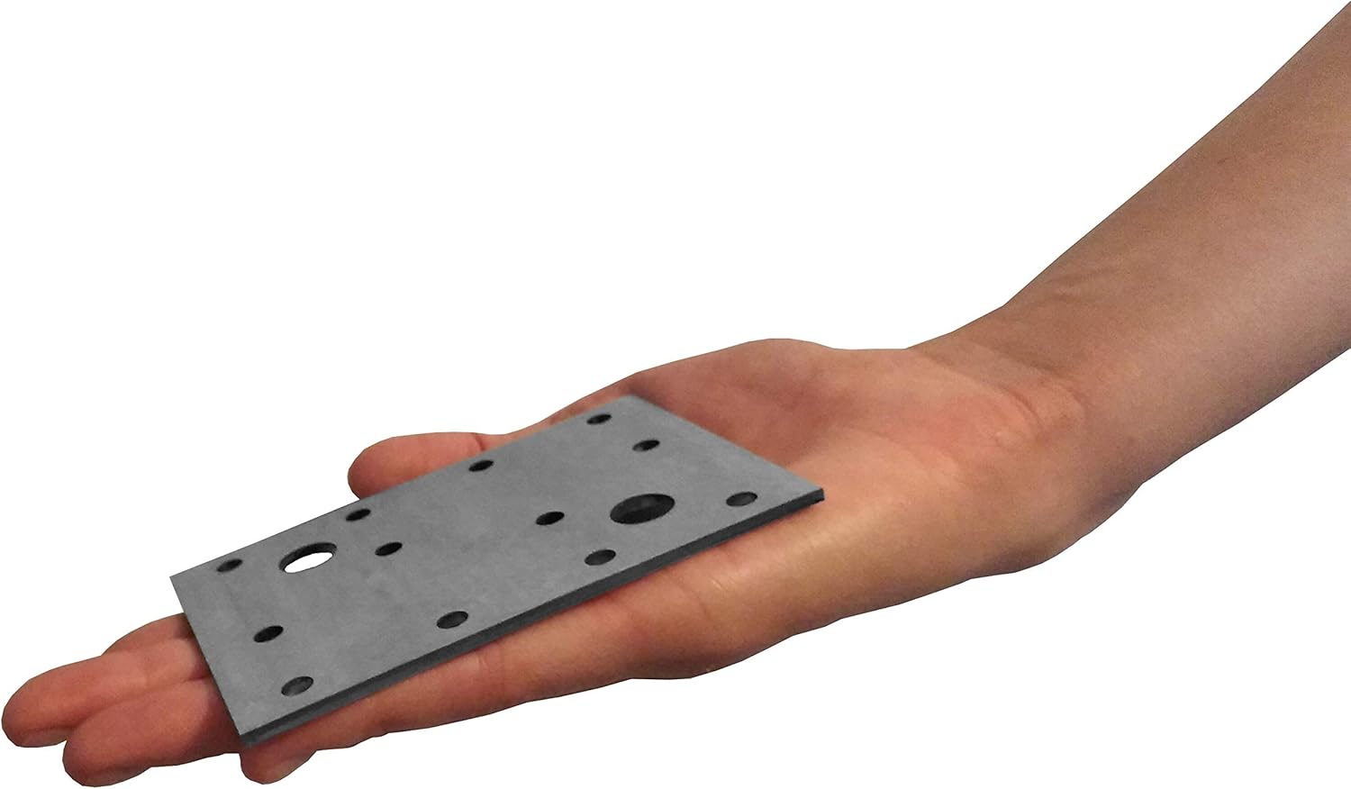 Flat Connecting Joining Plate Galvanised Heavy Duty Metal Steel Sheet 3.94"x 2.76"x 0.1" (100 x 70 x 2.5mm) Pack of 10pcs - Image 3