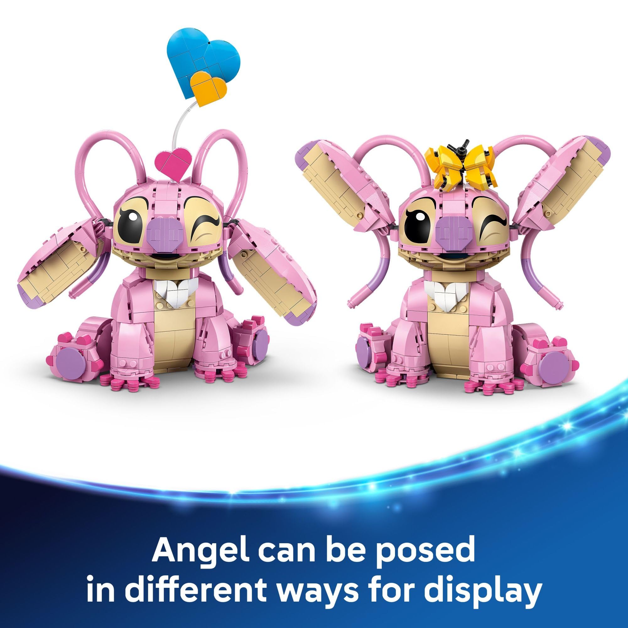 LEGO Disney Angel Lilo & Stitch Kids Toy - Room Decor and Building Set for Girls and Boys, Ages 9+ - Birthday Gift Idea for Young Fans Who Love Stitch Stuff and Learning Toys - 43257