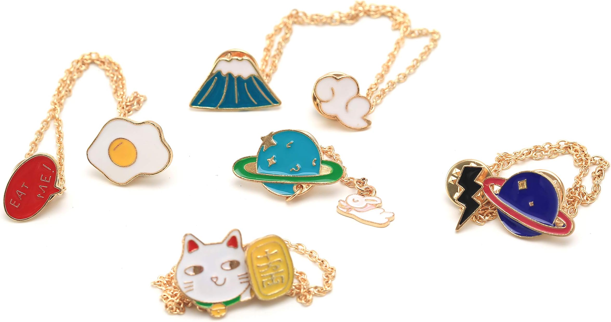 Cute Cartoon Brooch Pins Enamel Brooches Lapel Pins Badge Women Girls Children Clothing Bag Decor