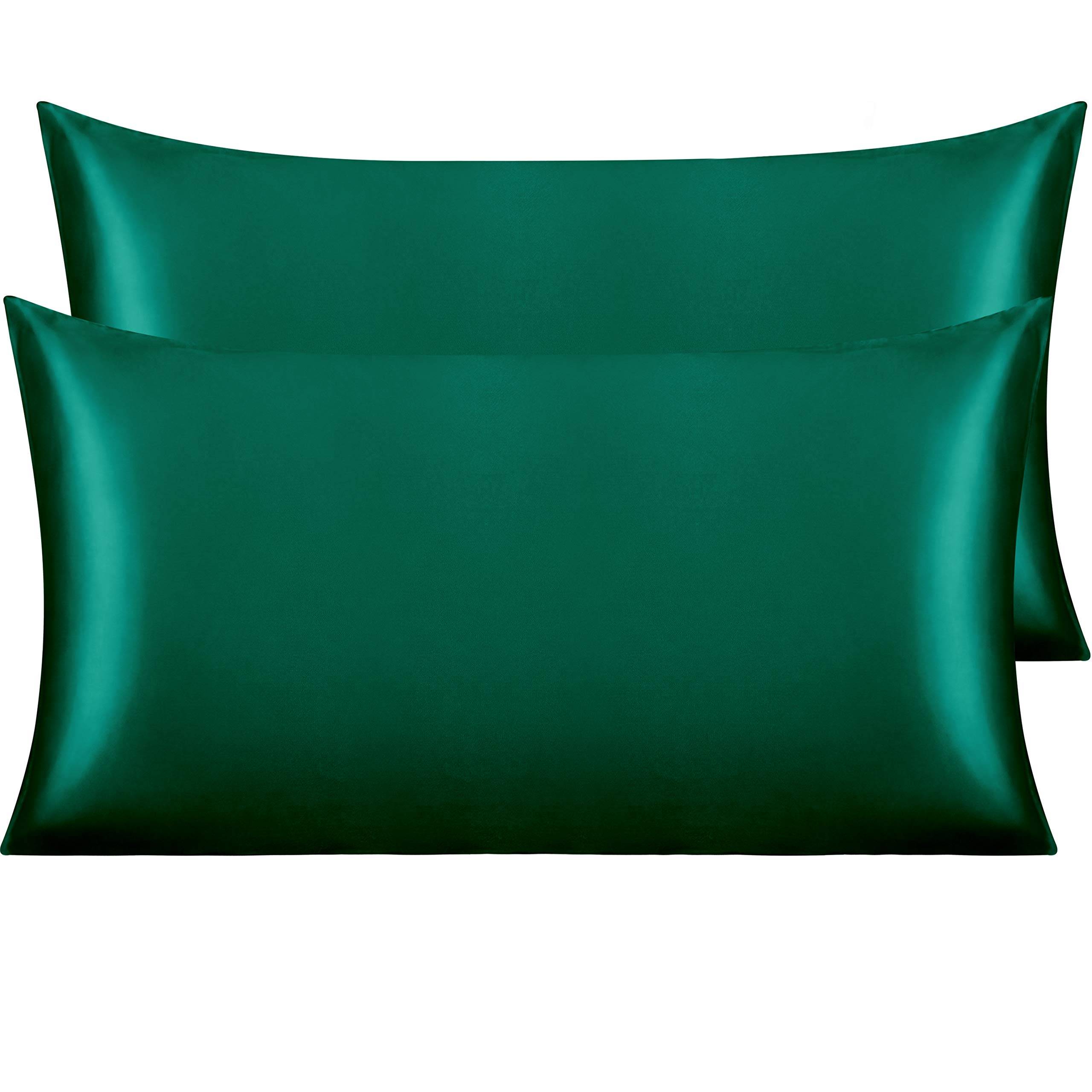 NTBAY 2 Pack Satin King Pillowcases for Hair and