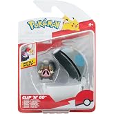Pok&eacute;mon PKW3633 Clip 'n'Go Pok&eacute; Ball - Piglet &amp; Heavy Ball, Official Pok&eacute;ball with 5 cm Figure
