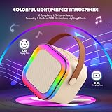 Dislocati Kids Microphone Karaoke Speaker with 2 Mic Bluetooth 5.3 Lights view 7