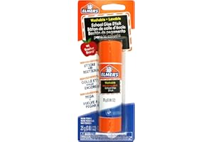 Elmer's Bâton de colle réutilisable lavable pour école, 25 g, 22,7 g, 1 paquet (60626Q)