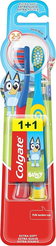 Kids Bluey, Cepillo de Dientes Infantil 2-5 Años, 12 packs de 2 uds