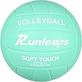 Runleaps Volleyball, Waterproof Indoor Outdoor Volleyball for Beach Game Gym Training (Official Size 5)