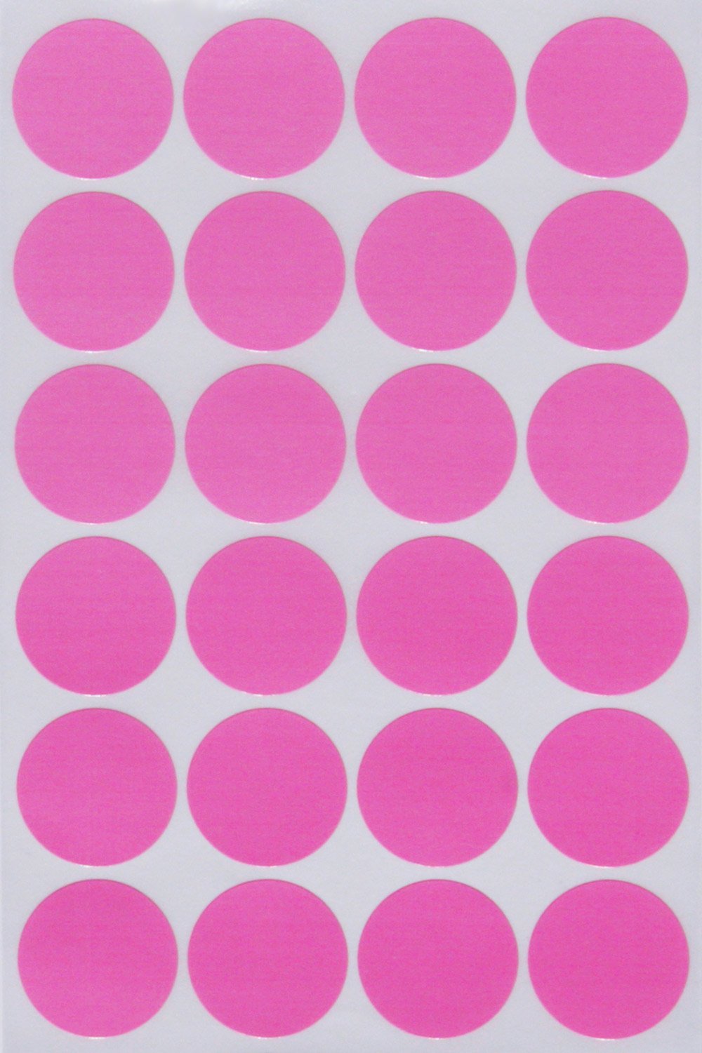 Royal Pink Red Colour Coding Dots 1 cm Round Labels 25mm 360 Pack — image 1