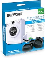 Ideaworks JB6368 Washing Machine Anti-Vibration Pads 4 Count Black view 3