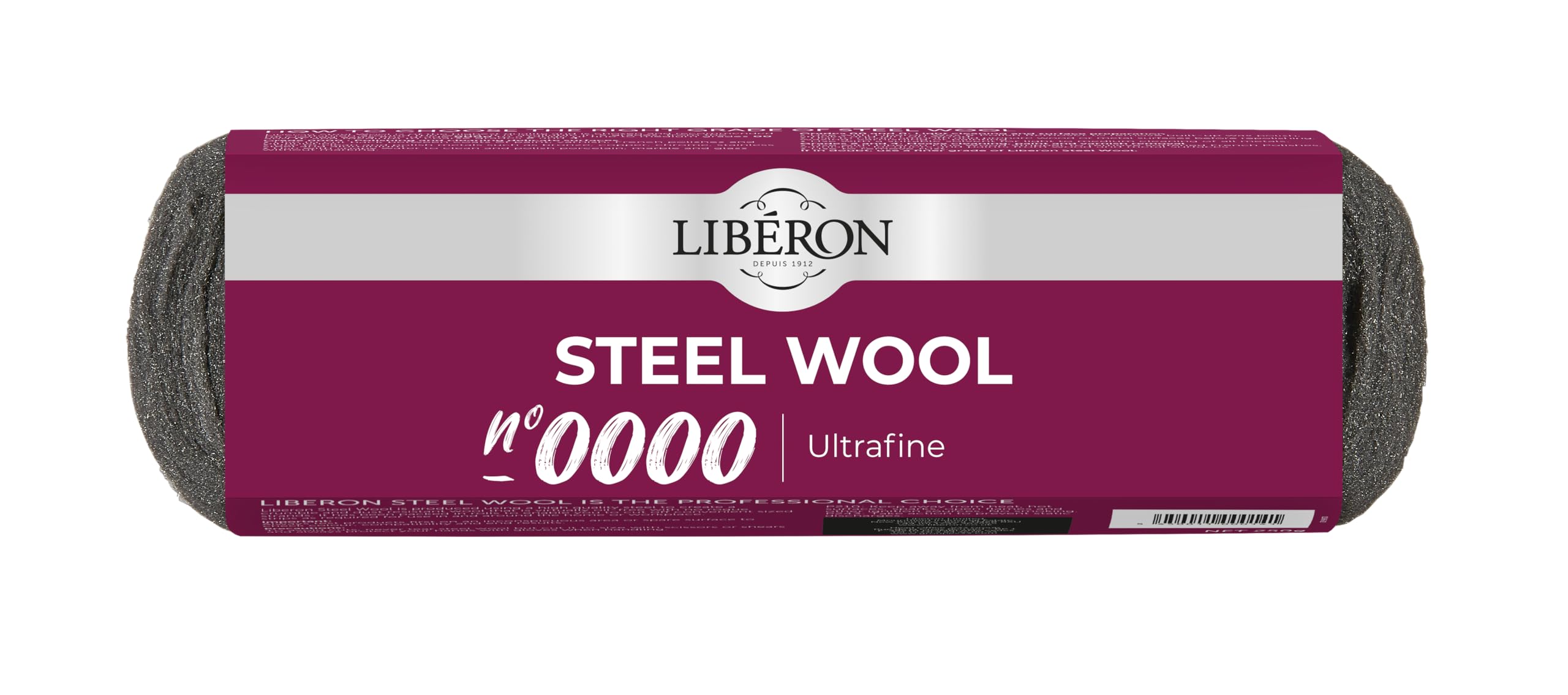Libéron Steel Wool - Ideal For Delicate Surfaces - Cuts Back Between Coats - Cleans & Polishes Metals - Grade 0000 (Ultrafine) - 250g