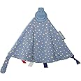 Cheeky Chompers Comfortchew | Baby Lovey with Silicone Teether & Sensory Tags | Soft Fleece Material, Attachable Loop, Machine Washable | (Midnight Stars)